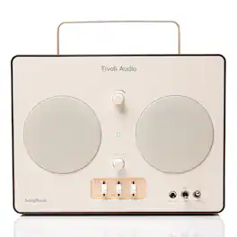 Tivoli Audio - Songbook Bluetooth Speaker with Built-In Pre-Amp and Carrying Handle - Cream/Brown