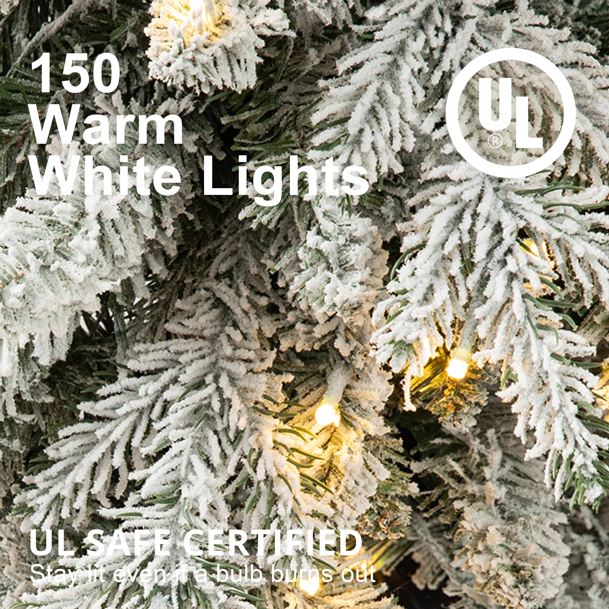 150 Warm White Lights

UL SAFE CERTIFIED
Stay lit even if a bulb burns out