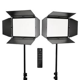 Lume Cube - Studio Panel LED 2-Light Kit with Barndoors and Stand