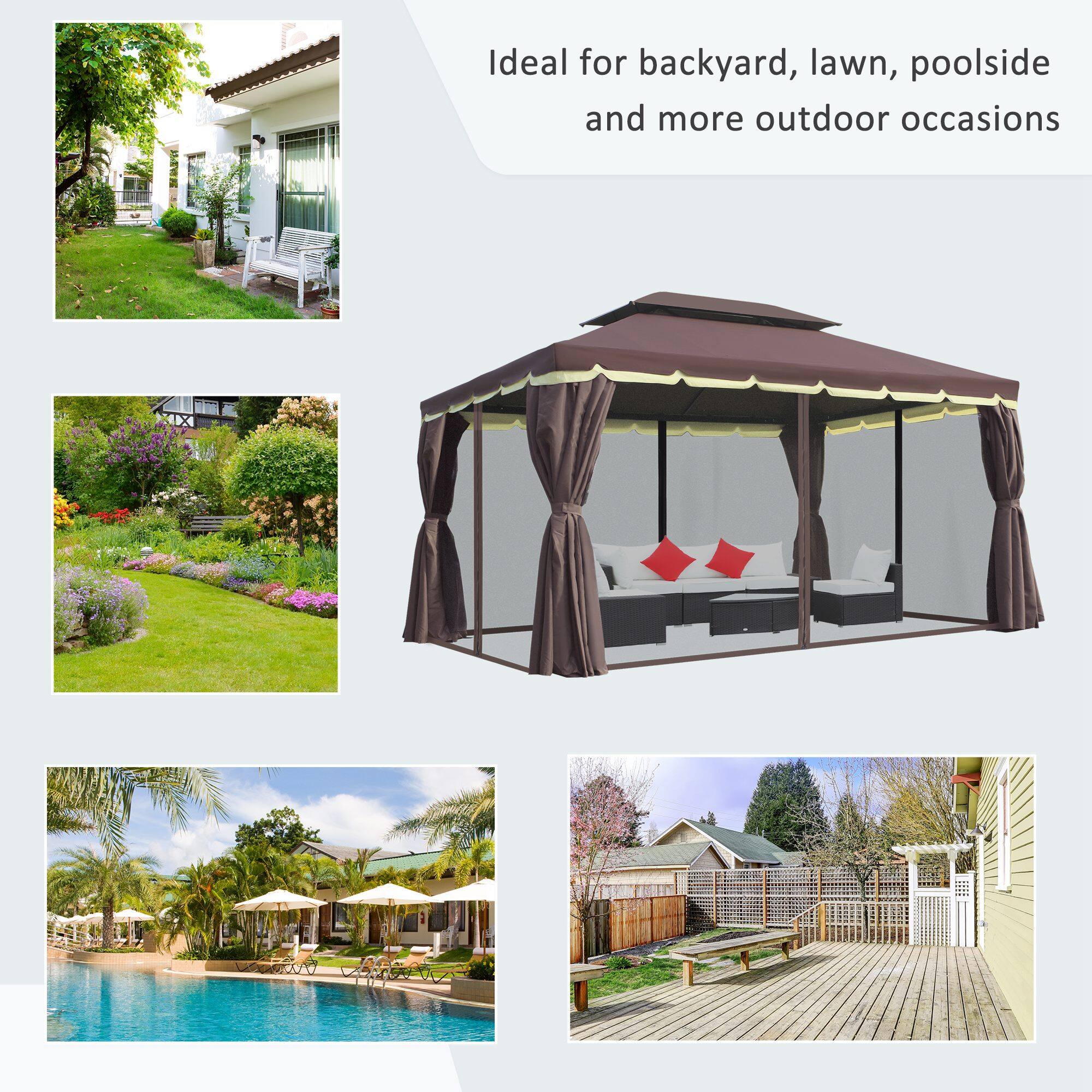 Ideal for backyard, lawn, poolside and more outdoor occasions