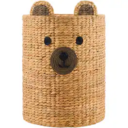 Best Choice Products - Kids Large Bear Laundry Hamper, Handwoven Basket, Nursery & Kids Room Storage, 26 Gallon - Natural