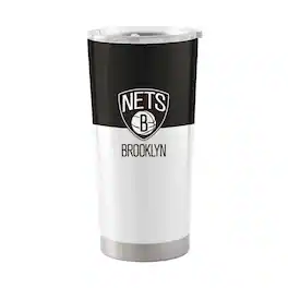 Logo Brands - Brooklyn Nets 20oz. Colorblock Stainless Steel Tumbler - Multicolor