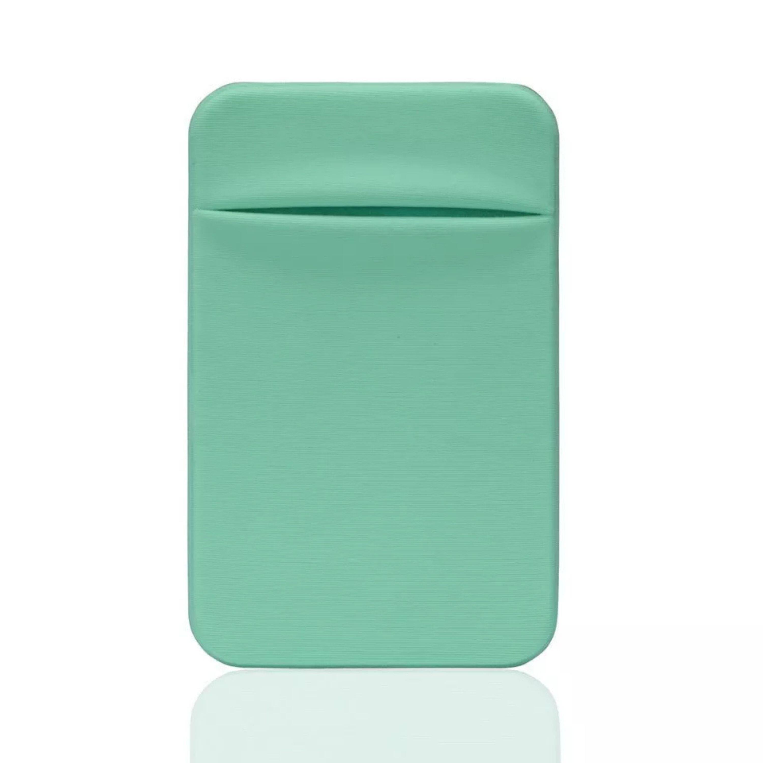 Front. Kitcheniva - Universal Adhesive Pocket Stick-On Wallet For Cell Phone - Light Green.