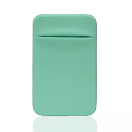 Front. Kitcheniva - Universal Adhesive Pocket Stick-On Wallet For Cell Phone - Light Green.