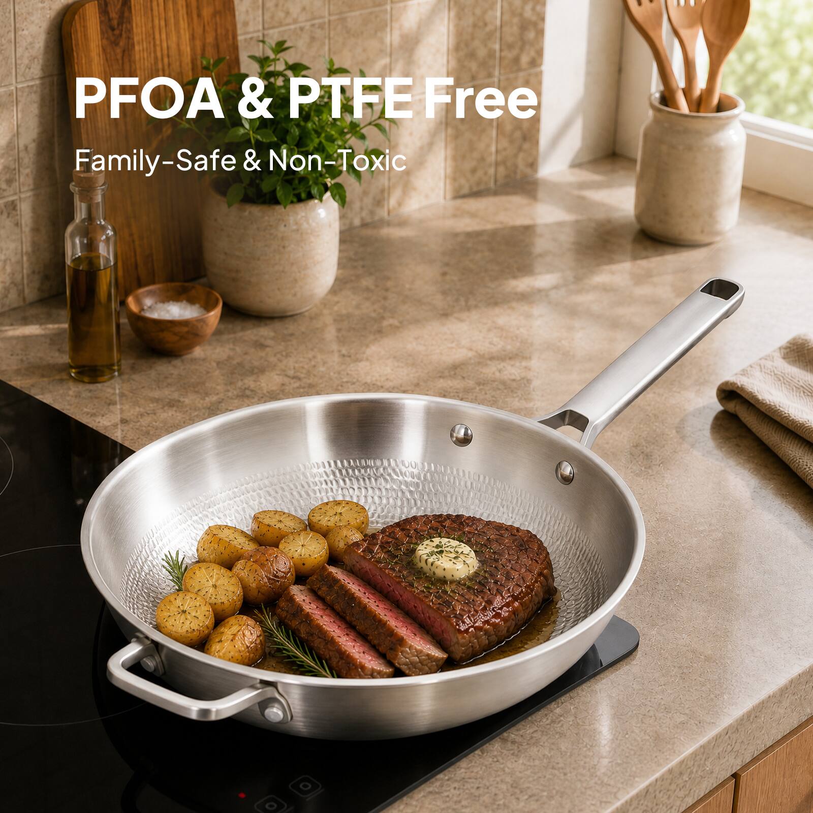 PFOA & PTFE Free  
Family-Safe & Non-Toxic