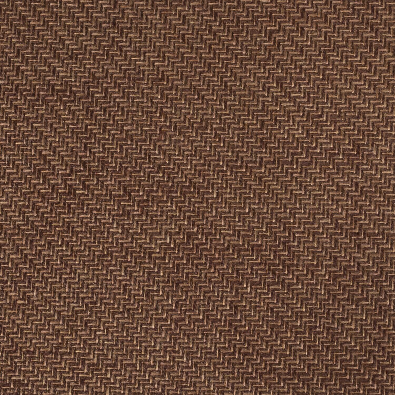 Alt View 1. Sweet Home Collection - Herringbone Stitch Memory Foam Non-Slip 16" x 16" Chair Cushion Pad with Ties, 2-Pack - Brown.