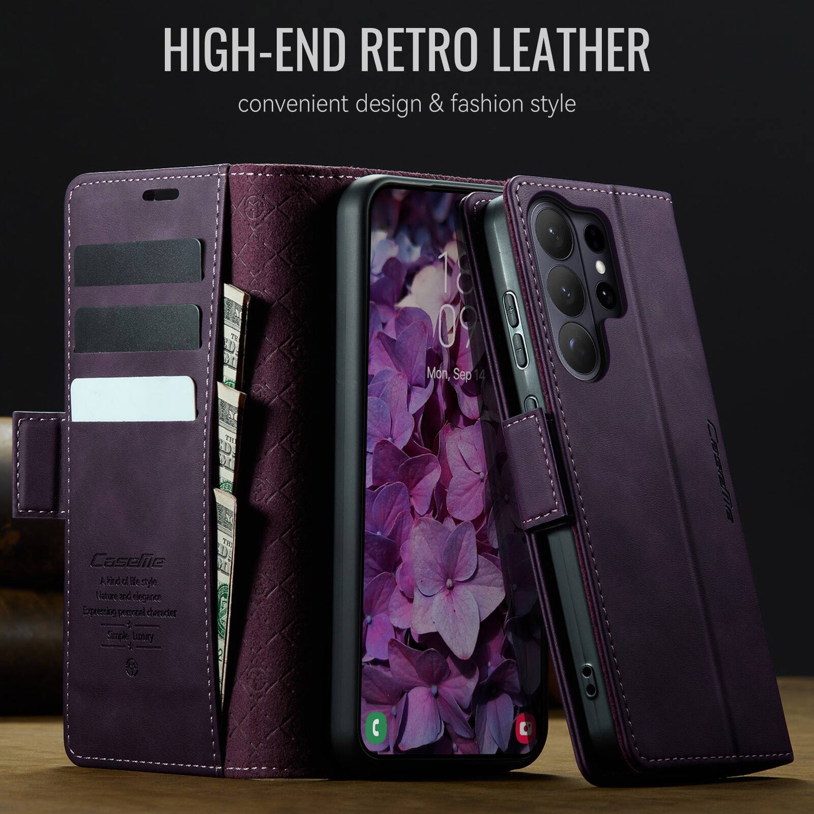 HIGH-END RETRO LEATHER  
convenient design & fashion style  

Caselie  
A kind of life style  
Nature and elegance  
Expressing personal character  
Simple Luxury