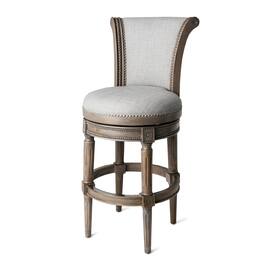 Maven Lane - 31" Pullman Bar Stool In Finish With Fabric Upholstery - Reclaimed Oak