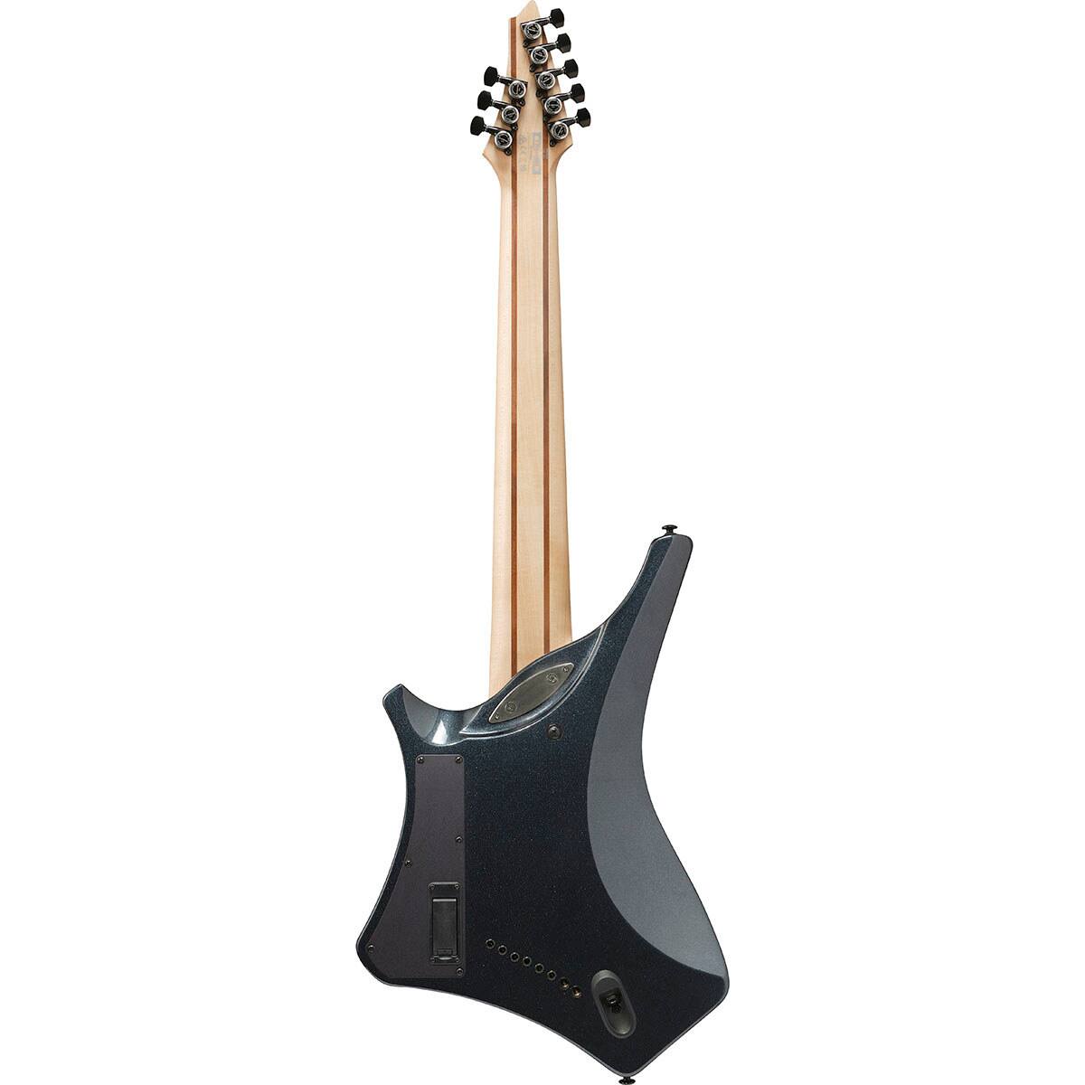 Alt View 1. Ibanez - Ibanez Alpha Series A528 8-String Multi Scale Electric Guitar, Iron Pewter.