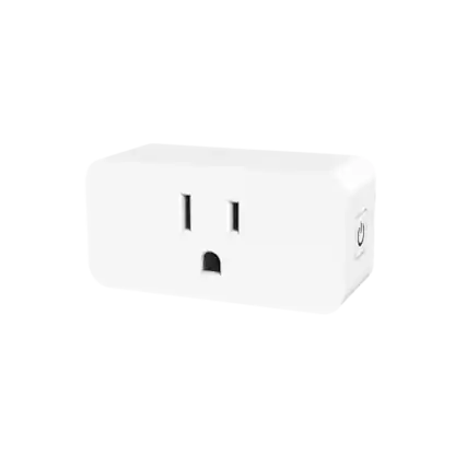 Front. SKYON - Smart WiFi Plug Mini, 4-Pack - No Hub Required Remote Control with Timer Function via App, White - White.