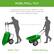 PUSH, PULL, TILT
Moving around your lawn or garden is made simple with 2 rubber wheels and a handle that allows easy tilting and pulling
EASY TILT
PUSH OR PULL