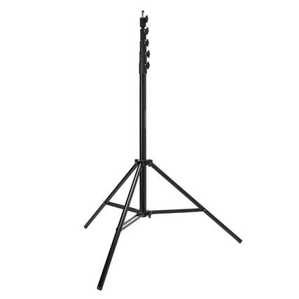 Front. Flashpoint - Flashpoint Pro Heavy-Duty Air-Cushioned Light Stand (Black, 15.7').