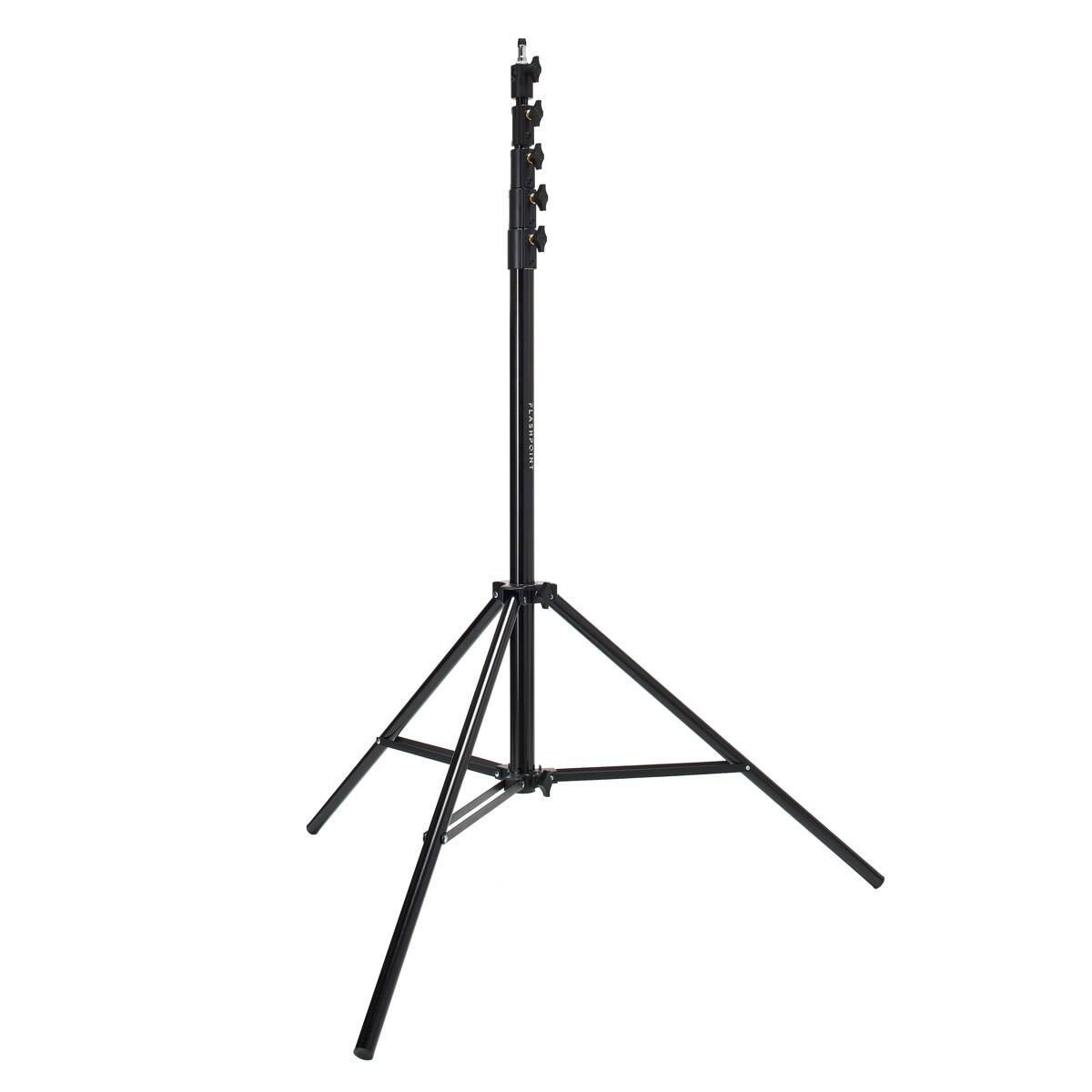 Front. Flashpoint - Flashpoint Pro Heavy-Duty Air-Cushioned Light Stand (Black, 15.7').