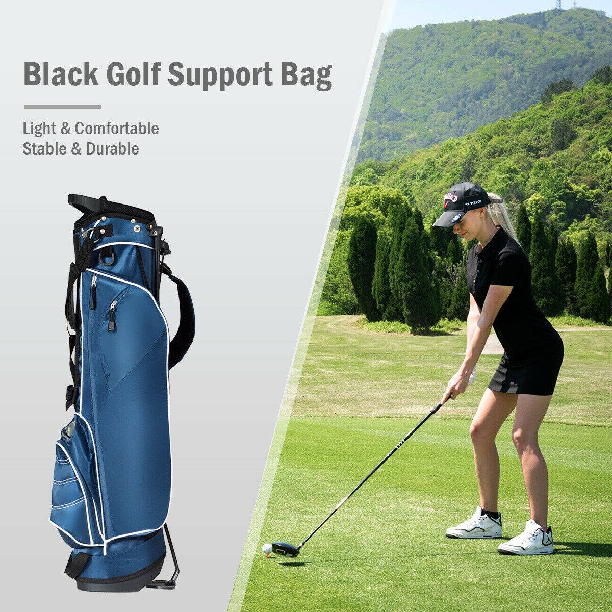 Black Golf Support Bag

Light & Comfortable  
Stable & Durable