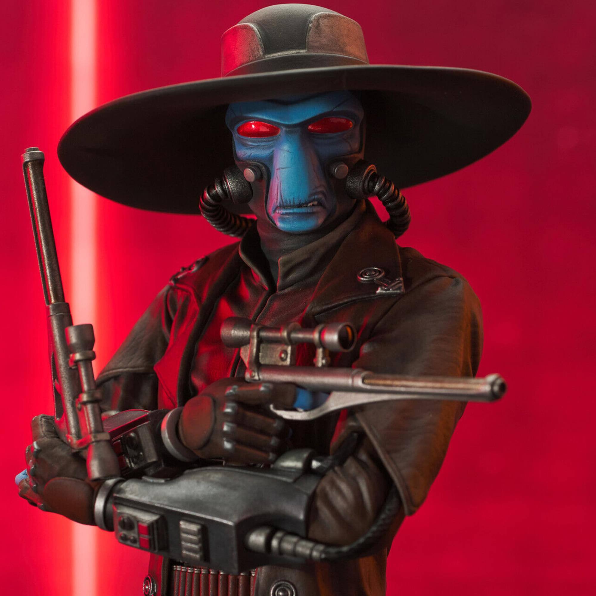Alt View 1. Star Wars - Star Wars Cad Bane 6 Inch Resin Bust - Black.