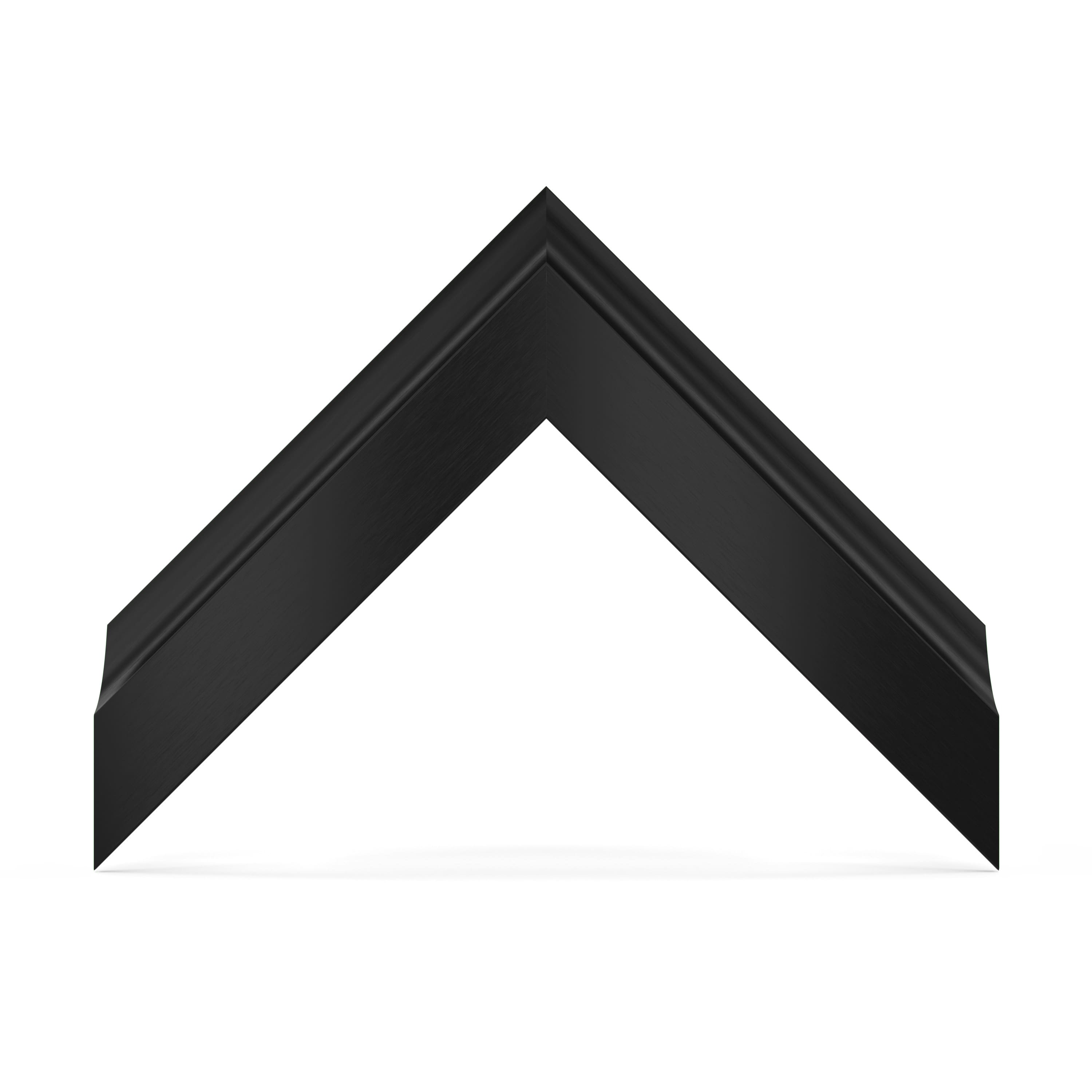 Alt View 11. Deco TV Frames - Alloy Scoop Bezel for Samsung The Frame TV - 50" - Anodized Black.