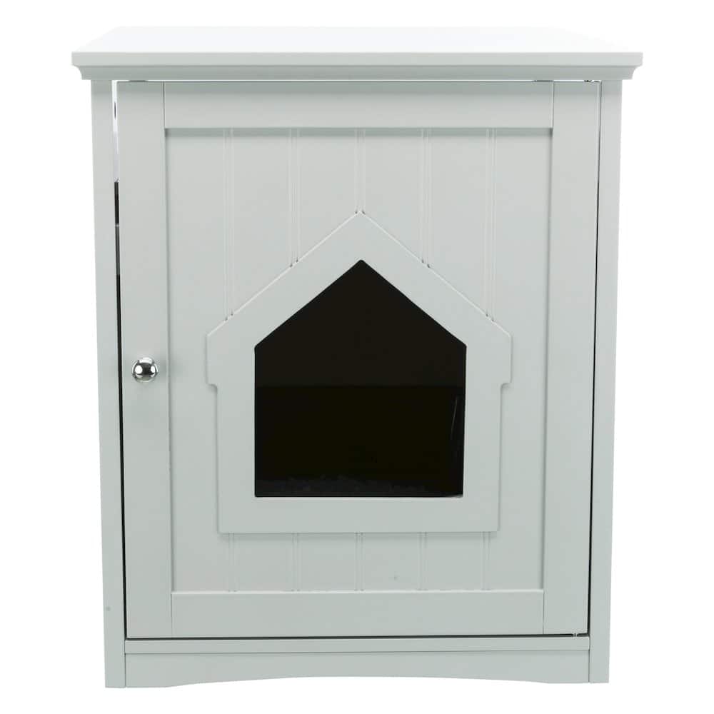 TRIXIE - Litter Box Enclosure Hide Litter Boxes Storage Drawer Indoor Cat Home - Gray