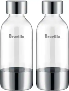 Breville - the InFizz Bottles 0.6L - 2 Pack - Clear