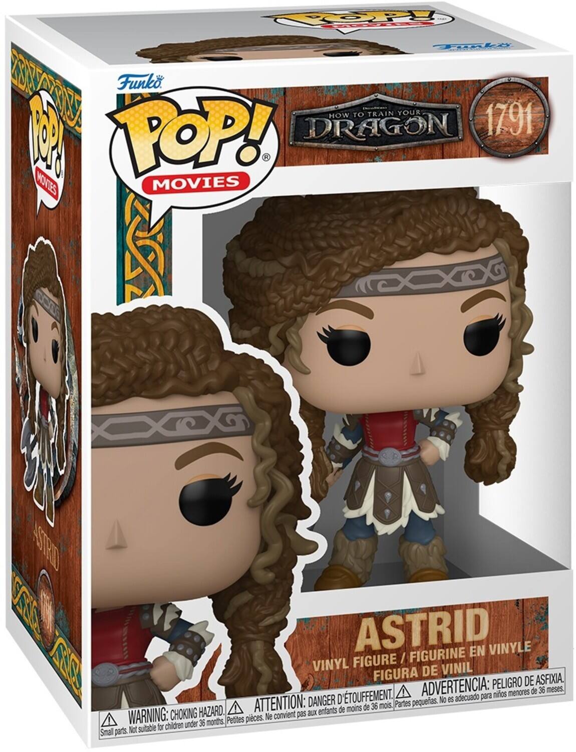 Funko POP! Movies How to Train Your Dragon 1791 Astrid Vinyl Figure / Figurine en Vinyle Figura de Vinil ADVERTENCIA: PELIGRO DE ASFIXIA. ADVERTENCIA: DANGER D'ETOUFFEMENT. Partes pequeas. No es adecuado para niños menores de 36 meses. CHOKING HAZARD. WARNING: CHOKING HAZARD. Small parts. Not suitable for children under 36 months. Petites pièces. Ne convient pas aux enfants de moins de 36 mois.