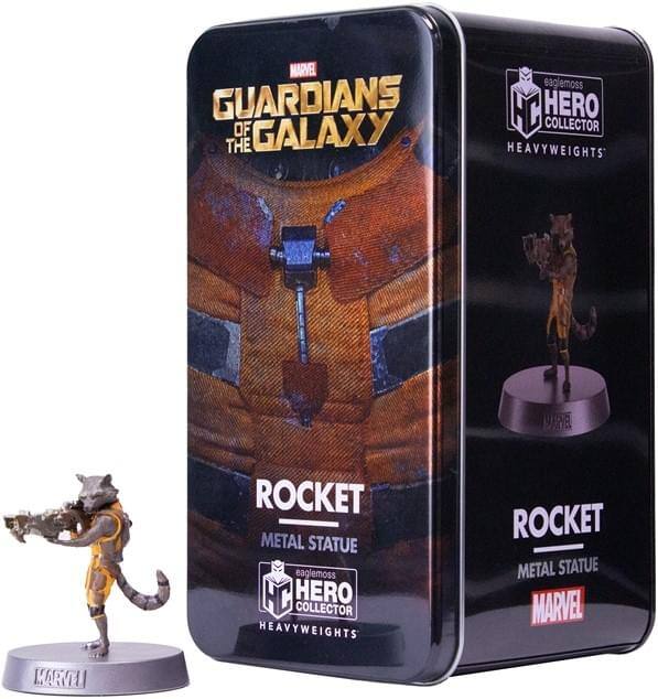 MARVEL GUARDIANS OF THE GALAXY THE HERO COLLECTOR HEAVYWEIGHTS ROCKET METAL STATUE