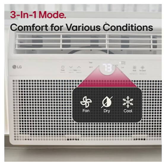 3-In-1 Mode.  
Comfort for Various Conditions  

LG 73  
Fan Dry Cool