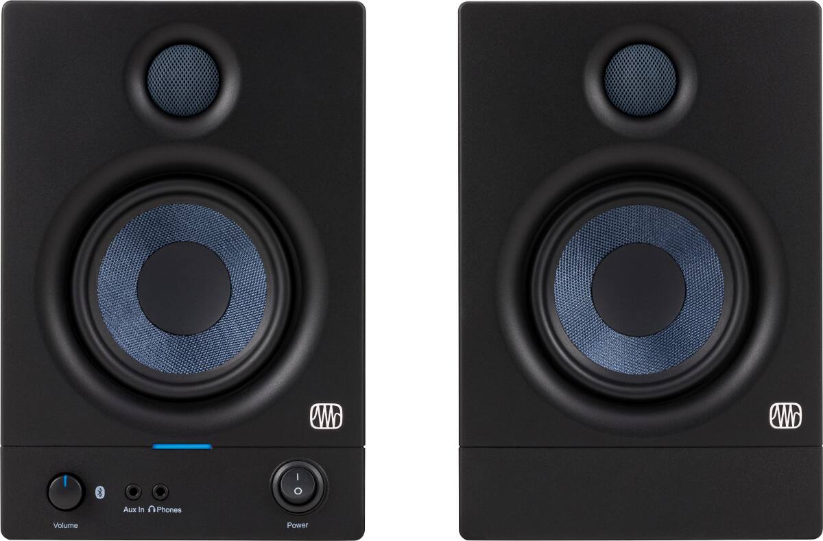 Front. PreSonus - Studio Monitors ERIS 4.5BT - Black.