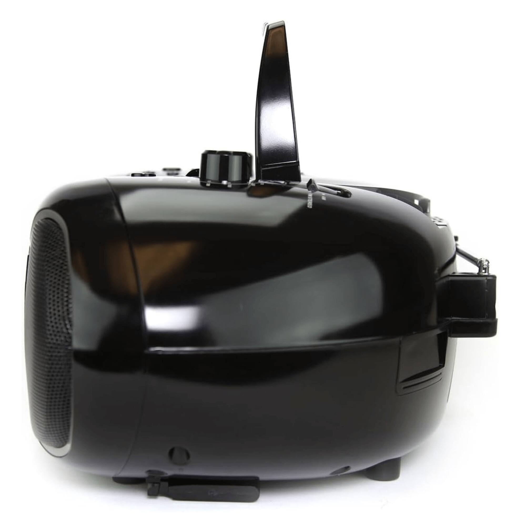 Left. Emerson - Emerson 7” Bluetooth® DVD Boombox with AM/FM Radio & Stereo Speakers - Black.