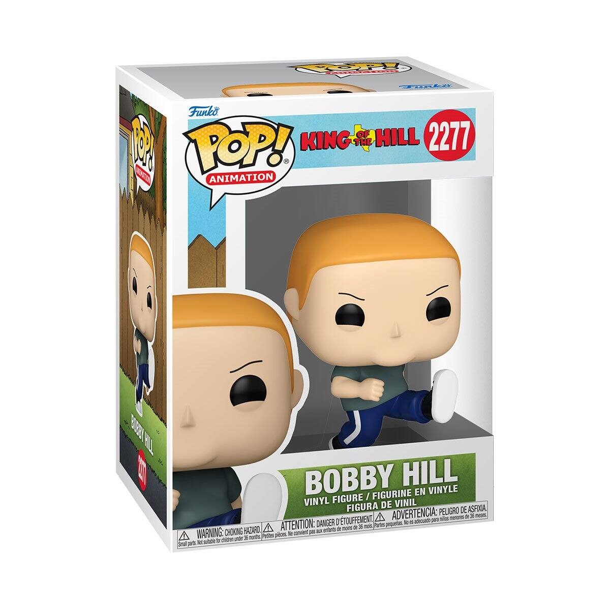 Ce FAO Funko POP! KING OF THE HILL 2277 M BOBBY HILL FIGURINE EN VINYLE FIGURE / VINYL DE VINIL FIGURA PELIGRO DE ASFIXIA, D'TOUFFEMENT ADVERTENCIA: pors - menores   mesm DANGER pequetos t . adeovato HAZARO ATTENTION: entoants 5e nont   - Pats WARNING: CHOKING convient 5 B A picas S pde 3 nats Prdtes 1 sibbe e Snal p