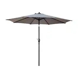 Living Accents - 9 ft. Tiltable Tan Market Umbrella