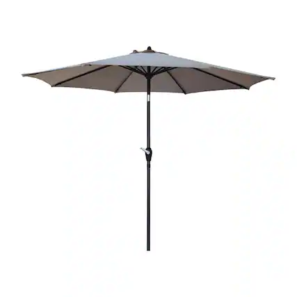 Front. Living Accents - Living Accents 9 ft. Tiltable Tan Market Umbrella.