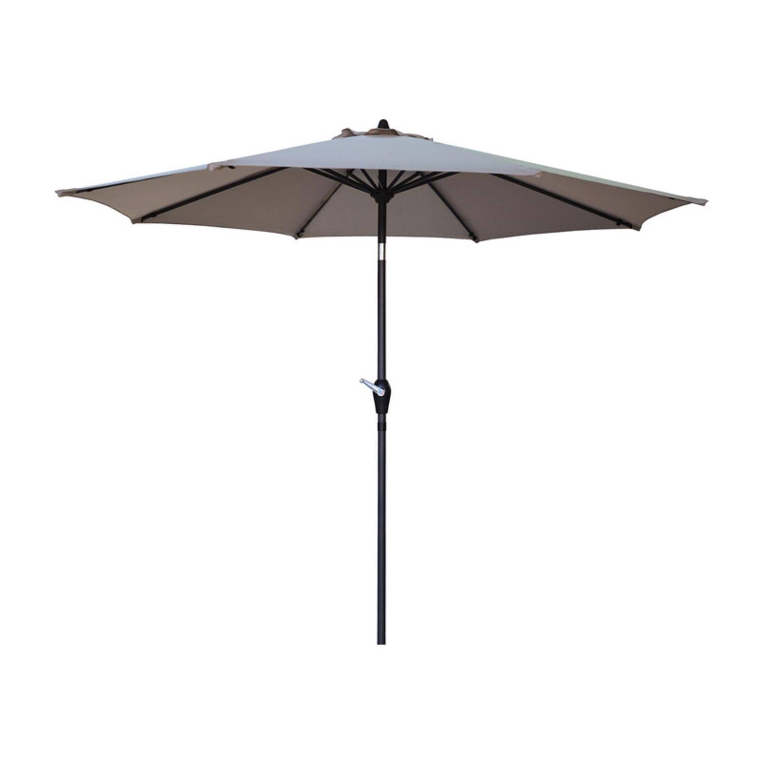 Front. Living Accents - Living Accents 9 ft. Tiltable Tan Market Umbrella.
