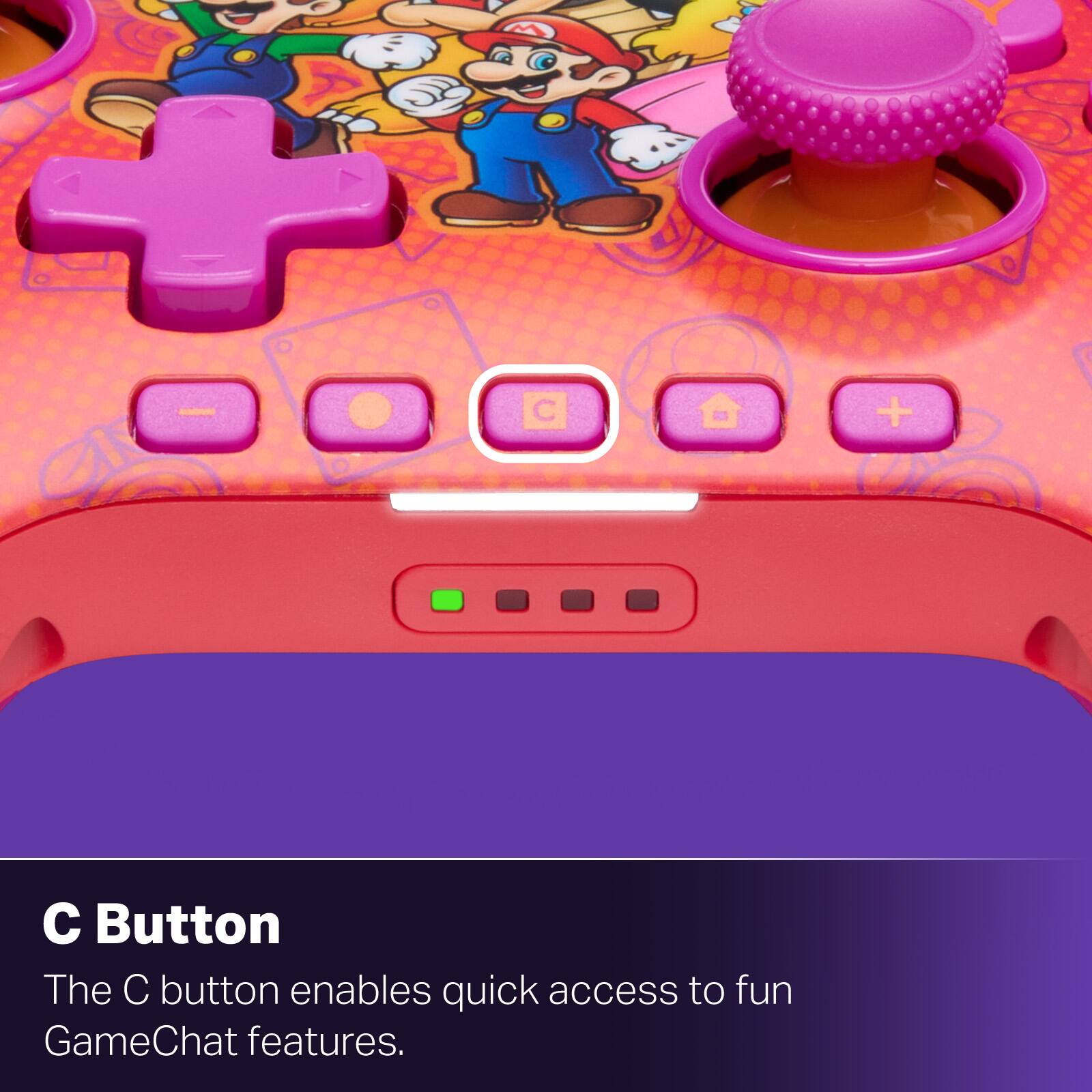 C Button

The C button enables quick access to fun GameChat features.