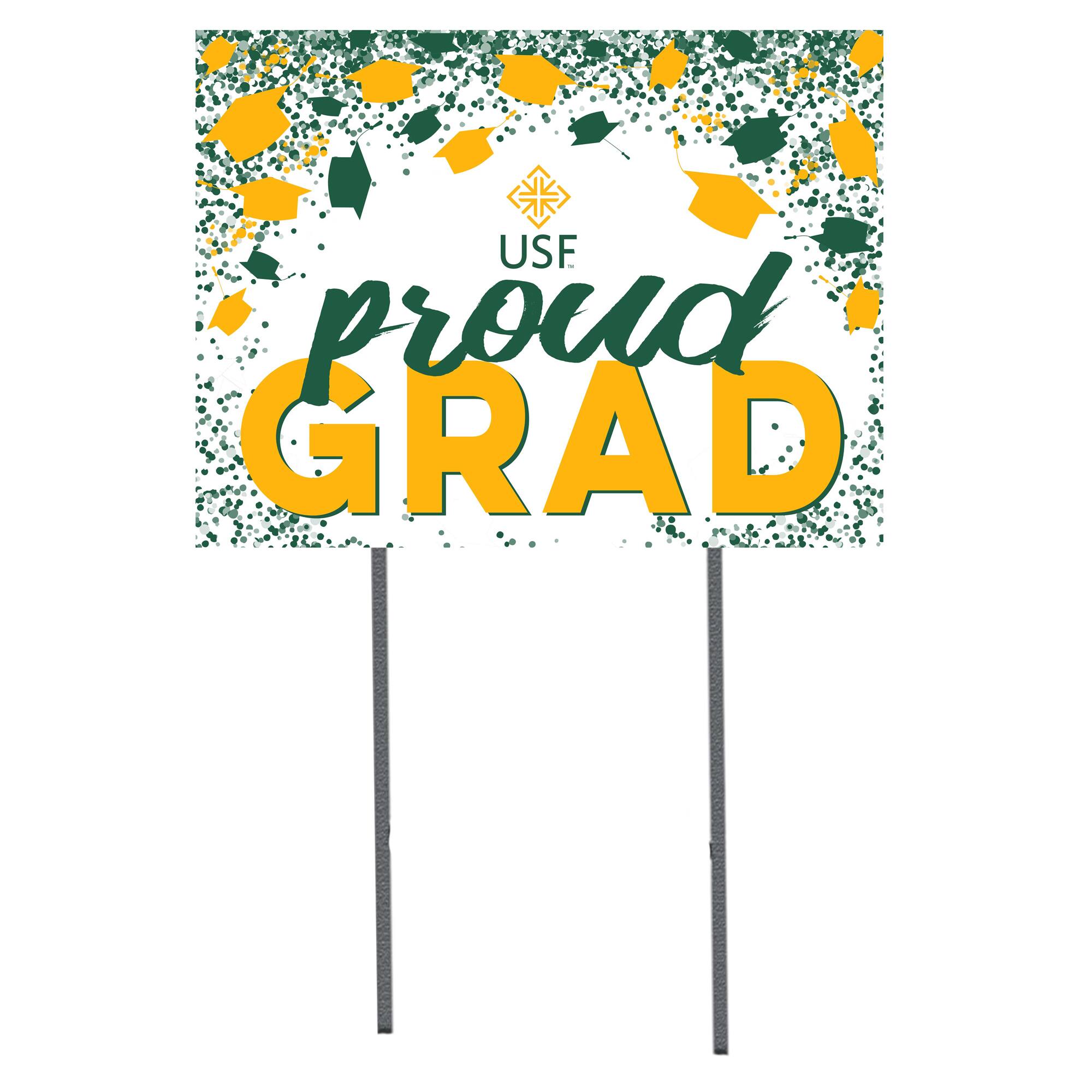 San Francisco Dons 18'' x 24'' Grad Yard Sign