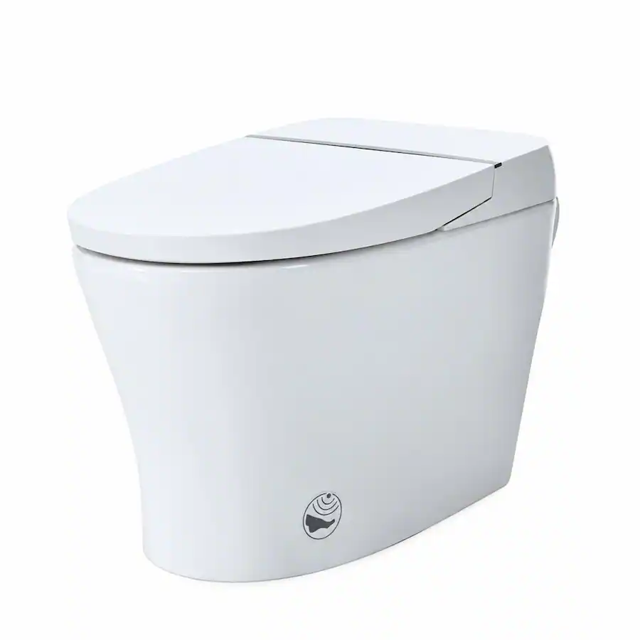 Bond Sensor RYHNUYNE Compact One Piece Smart Toilet, Dual Flush Heated Seat Foot ...