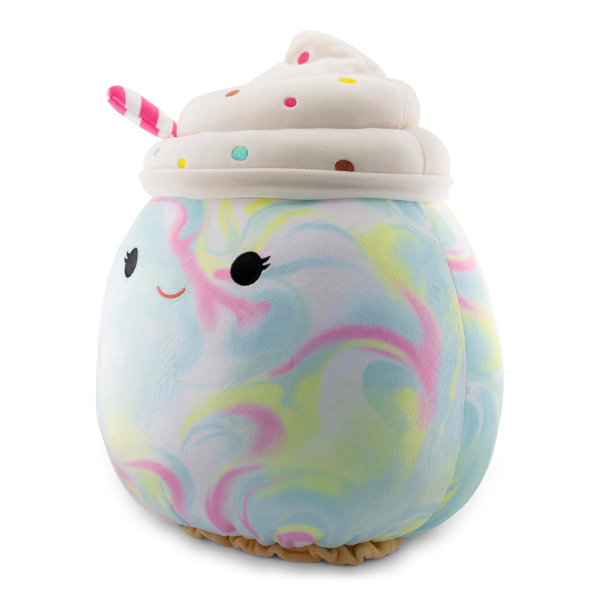 Alt View 2. Kellytoy - Squishmallows Flip-A-Mallow 12 Inch Plush | Kelen Milkshake & Rease Cinnamon Roll - Multi-Color.