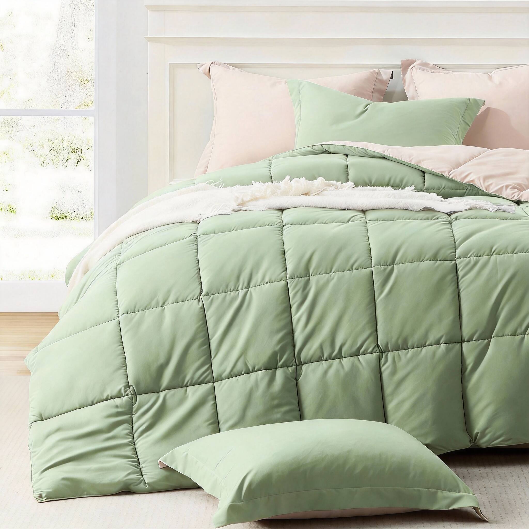 03-sage Green/Beige Full / Queen