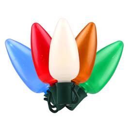 Celebrations - Platinum LED C9 25 ct String Christmas Lights 25 ft - Multicolored