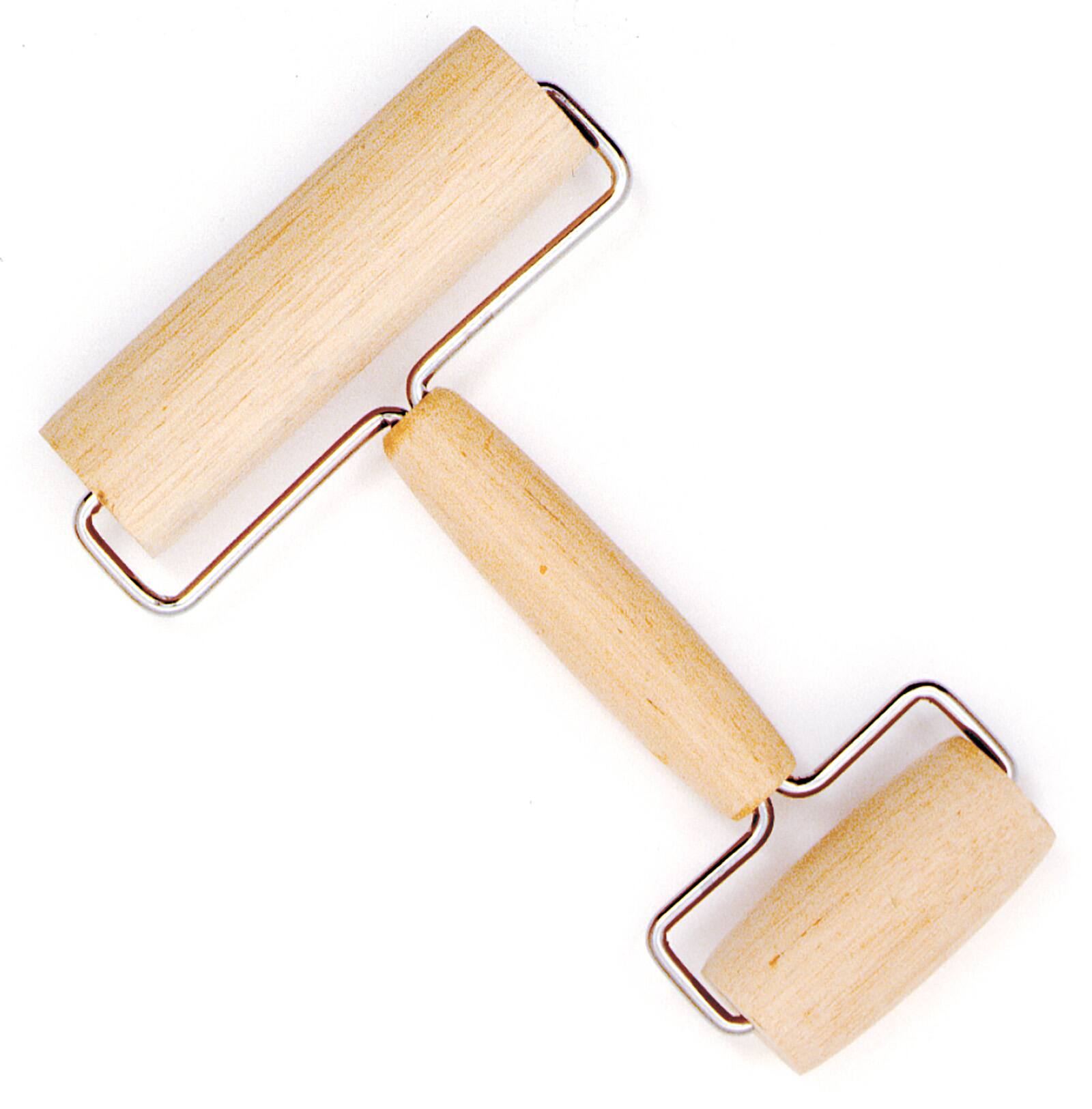 Alt View 1. Norpro - Wood Pastry/Pizza Roller, 4-Inch Hardwood Dough Roller - Beige.