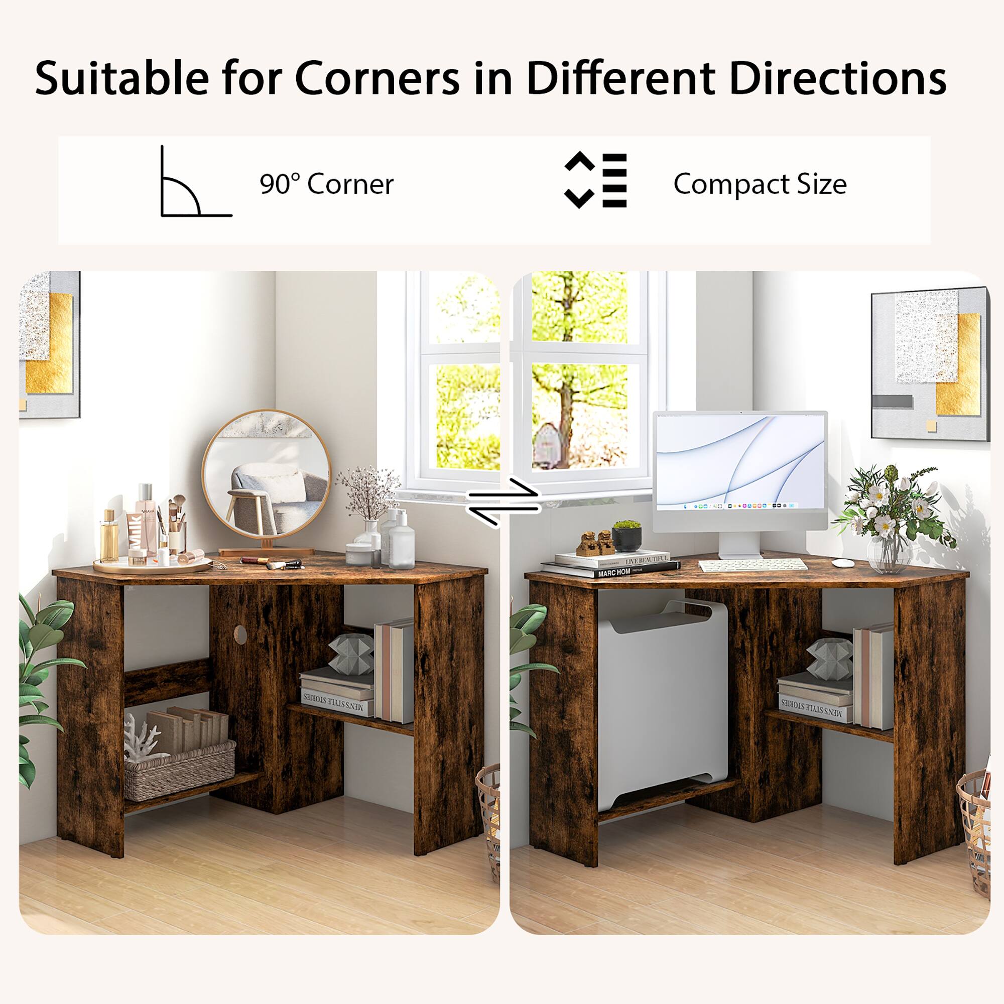Suitable for Corners in Different Directions 90 Corner Compact Size.