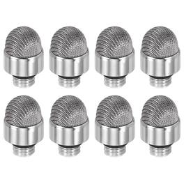 Unique Bargains - 8pcs 7mm Fiber Mesh Tips with External Thread for Capacitive Stylus Pen Replacement - Gray