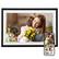 Front. VEVOR - Digital Picture Frame 10.1 Inch, 1280x800 HD IPS Touch Screen Electronic Photo Frame, 32GB Memory - Black + White.