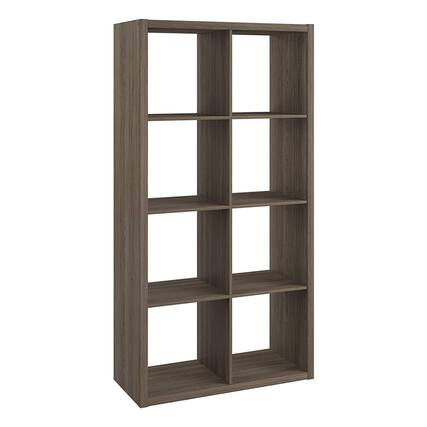 Front. ClosetMaid - ClosetMaid Decorative Bookcase Open Back 8-Cube Storage Organizer, Graphite Gray - Graphite Gray.