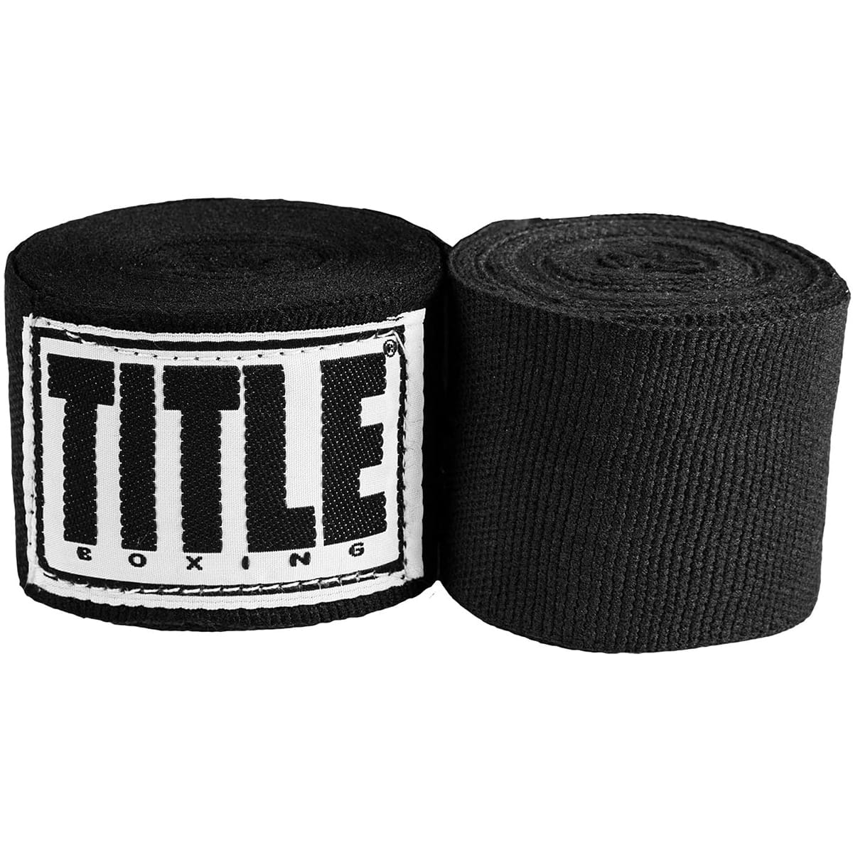 TITLE Boxing - 180" Semi Elastic Mexican Handwraps - Black