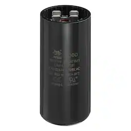 Unique Bargains - CD60 Capacitor 270-324 Mfd, 125 VAC Run Motor Start Capacitor for Electric Fan/Well Pump - Black