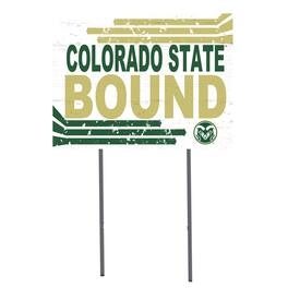 Jardine - Colorado State Rams 18'' x 24'' Bound Yard Sign - White