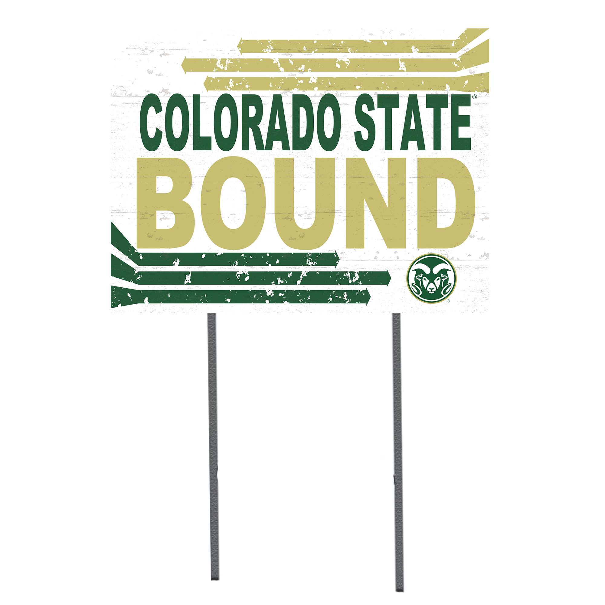 Colorado State Rams 18'' x 24'' Bound Yard Sign