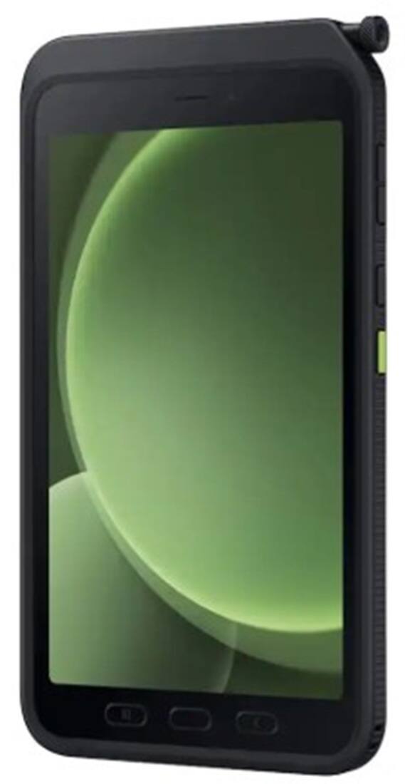 Alt View 4. Samsung - Galaxy Tab Active5 8" - 128GB - Unlocked -  Green/Black - Black.