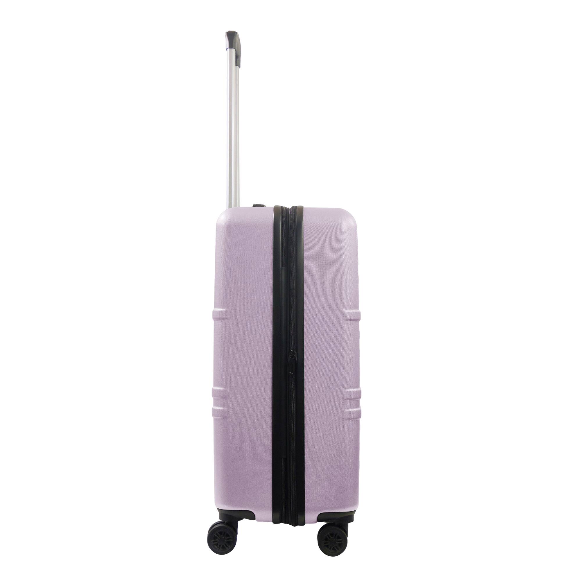 Left. American Dreamliner - 26.5" Hardside Luggage with Expansion - PURPLE.