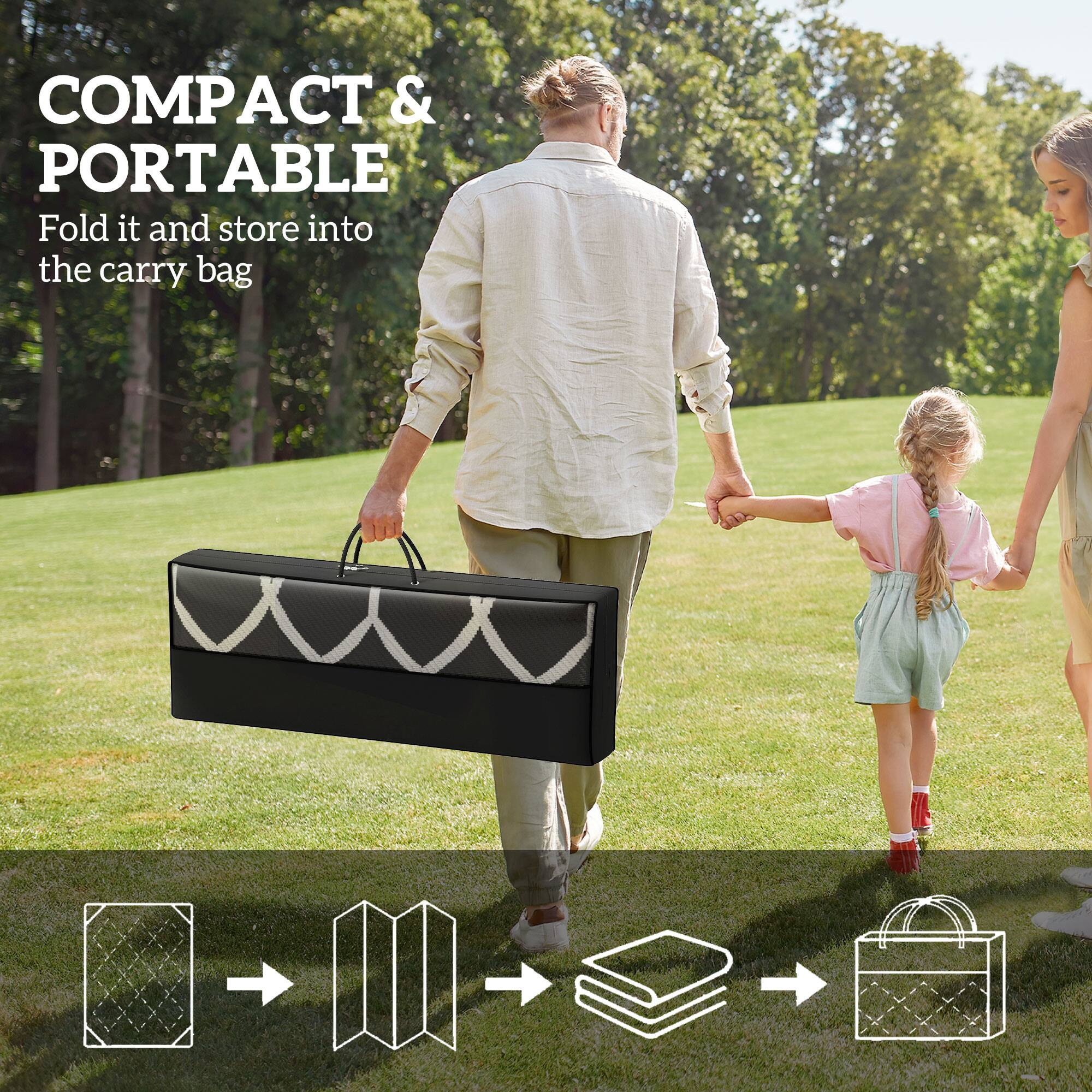COMPACT & PORTABLE
Fold it and store into the carry bag