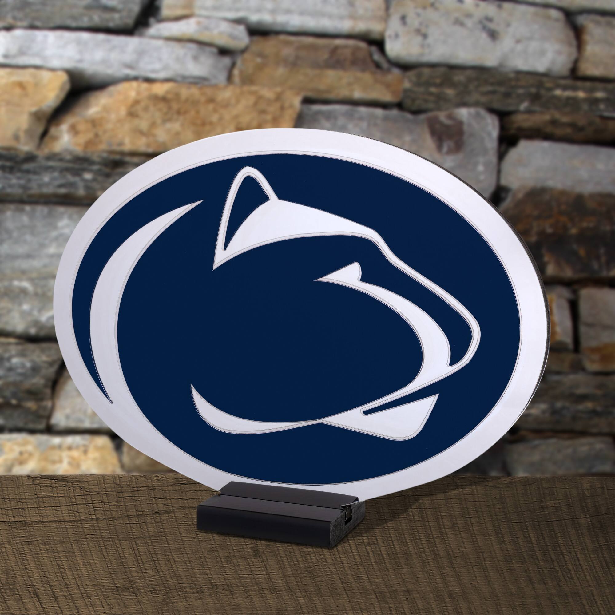 Alt View 3. Sporticulture - Penn State Nittany Lions LED Infinity Logo Light - Blue.